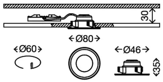 SET 3x corp de iluminat LED dimabil pentru baie Briloner 7197-036 LED/4,5W/230V IP44