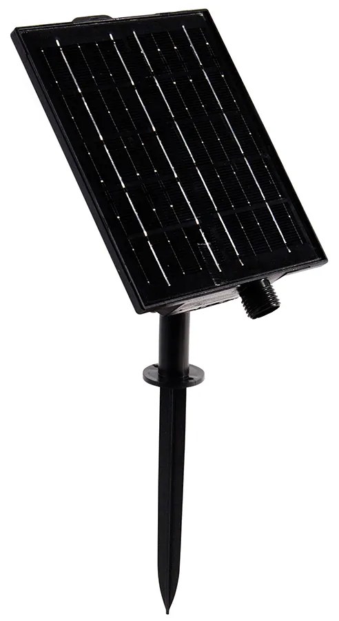 Ghirlande luminoase maro 8m Incl. LED 10 lumini IP44 Reîncărcabile solar - Maro
