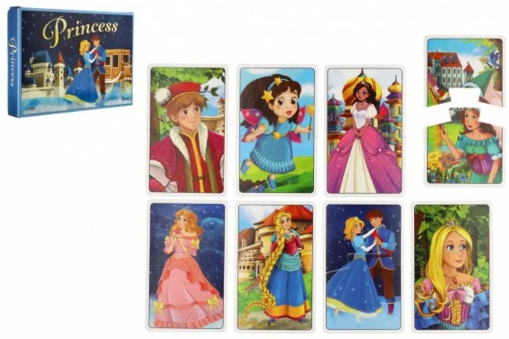 Prinţesă 3 jocuri puzzle joc de societate într-o cutie 29x20x4cm