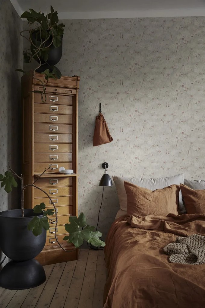 Tapet lavabil, Tove Sage Green, Sandberg, 5.3mp / rola