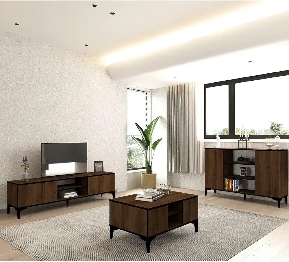 Comoda tv Erem pentru living culoare nuc 180 cm