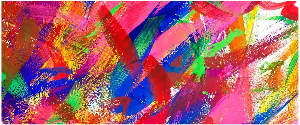 Tablou - Abstract colorat (120x50 cm)