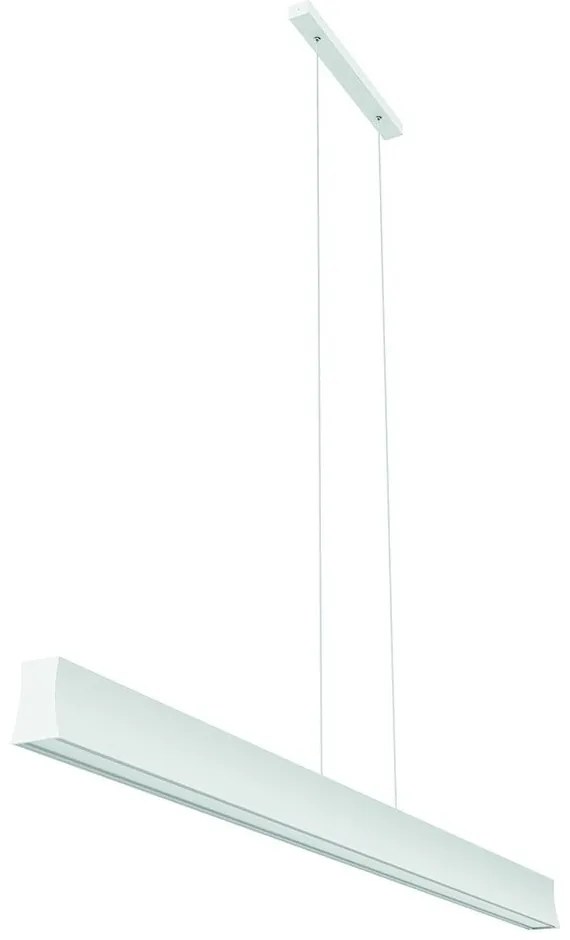 Lustra LED suspendata design liniar HANOK 38W 4000K alba
