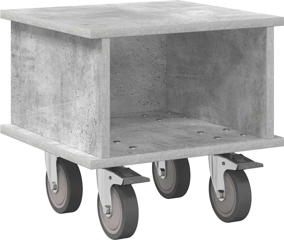 vidaXL Support TV Gri din beton 37 x 35 x 35 cm Lemn compozit