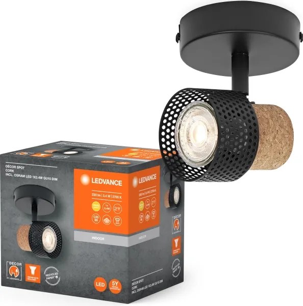 Spot LED Ledvance DECOR CORK 1xGU10/3,4W/230V