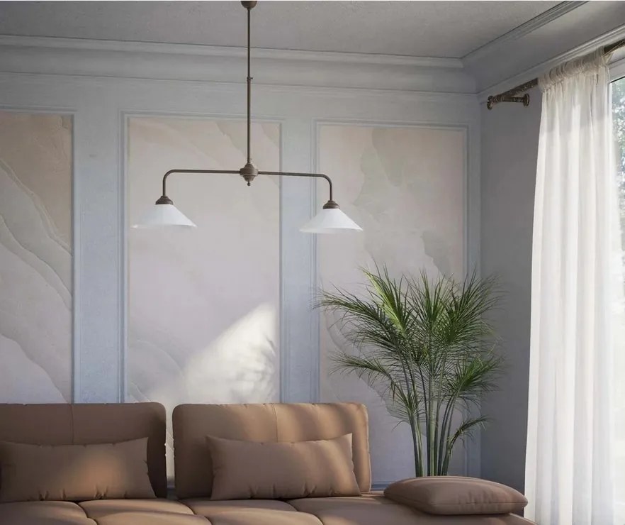 Lustra din alama cu inaltime reglabila Sofia 2L