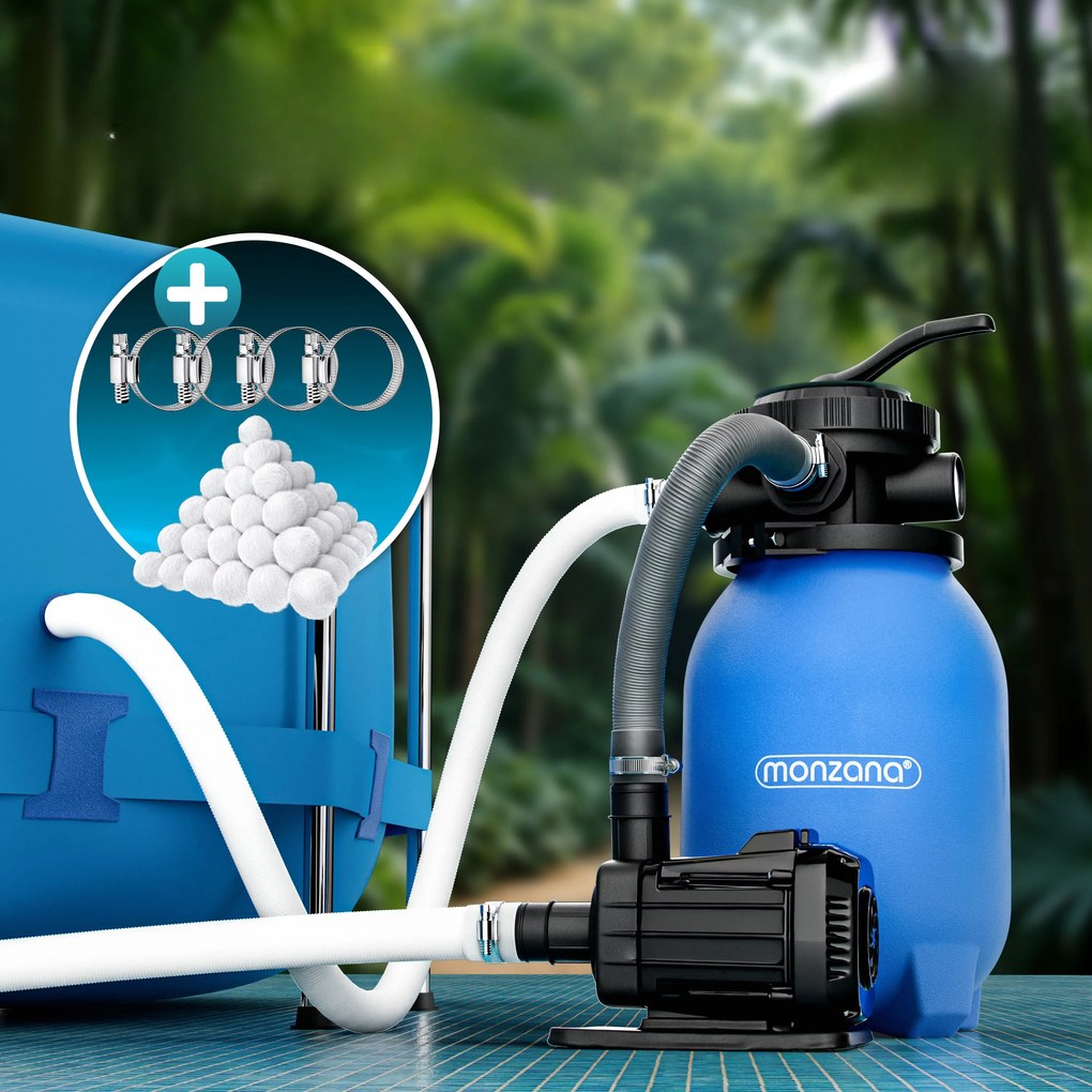 Deuba Sistem de filtrare cu nisip de 5.000 l/h cu accesorii