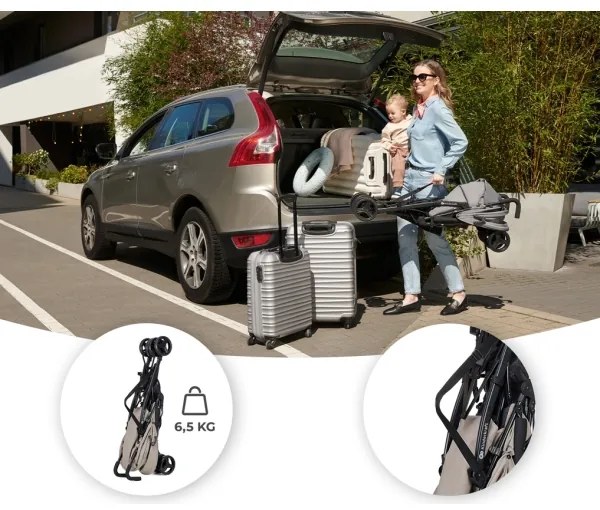 KINDERKRAFT TIK - Cărucior golf bej