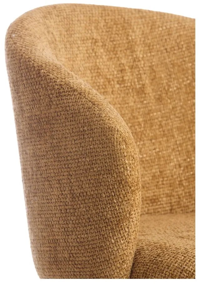 Set de scaune de sufragerie galben ocru 2 buc. din metal Radaja – Light &amp; Living