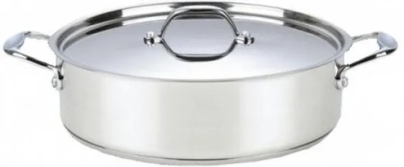 Cratita cu Capac Inox, Grunberg GR5124, 24 cm, 4 l, Capac Inox, Argintiu GR5124