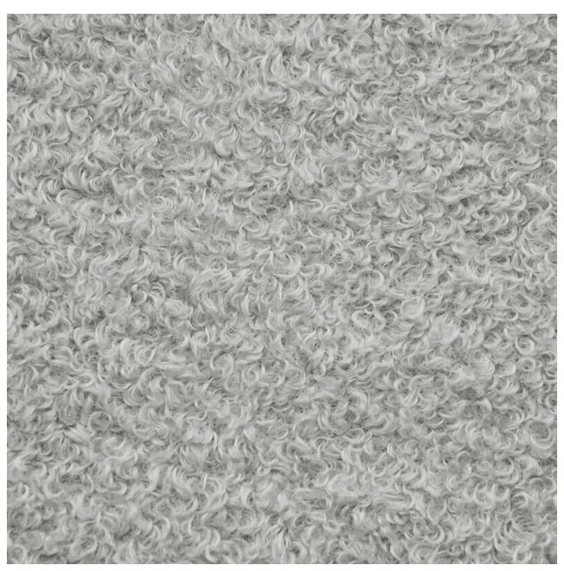 Fotoliu bean bag gri deschis cu tapițerie din țesătură bouclé Mass Corner 125 Left – SLOWDOWN