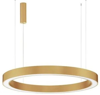 Pendul LED dimabil design modern MORBIDO alama auriu 100cm