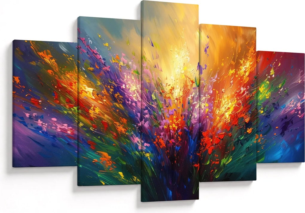 Tablou - Abstracție de flori (150x105 cm)