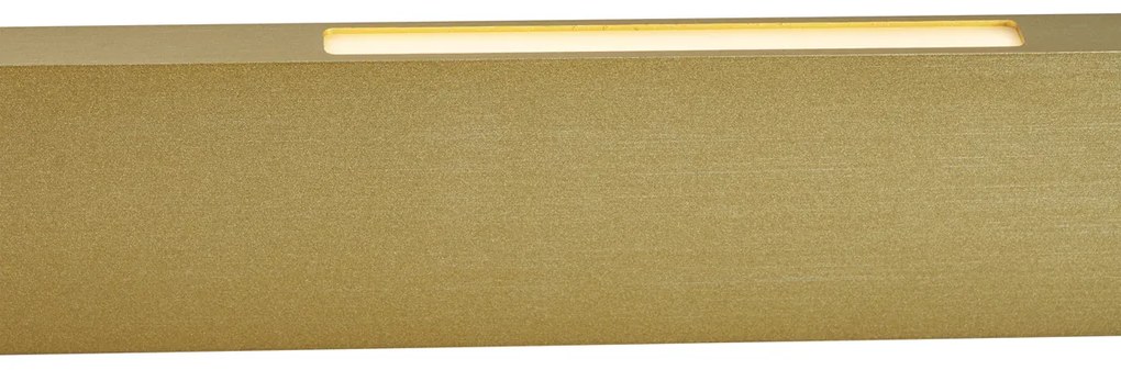 Lampă suspendată modernă alamă, incl. LED, reglabilă în 3 trepte, Easylift - Straight