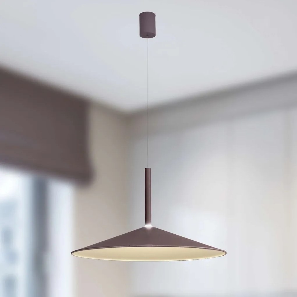 Lustra/Pendul LED reglabil CALICE cafeniu 16W