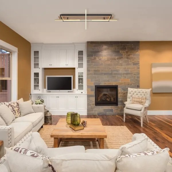 Globo 67296D2 - Plafonieră BEATRIX LED/48W/230V, maro