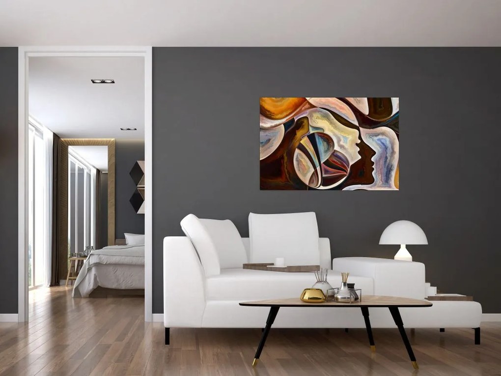 Tablou - Abstractizarea capetelor (90x60 cm)