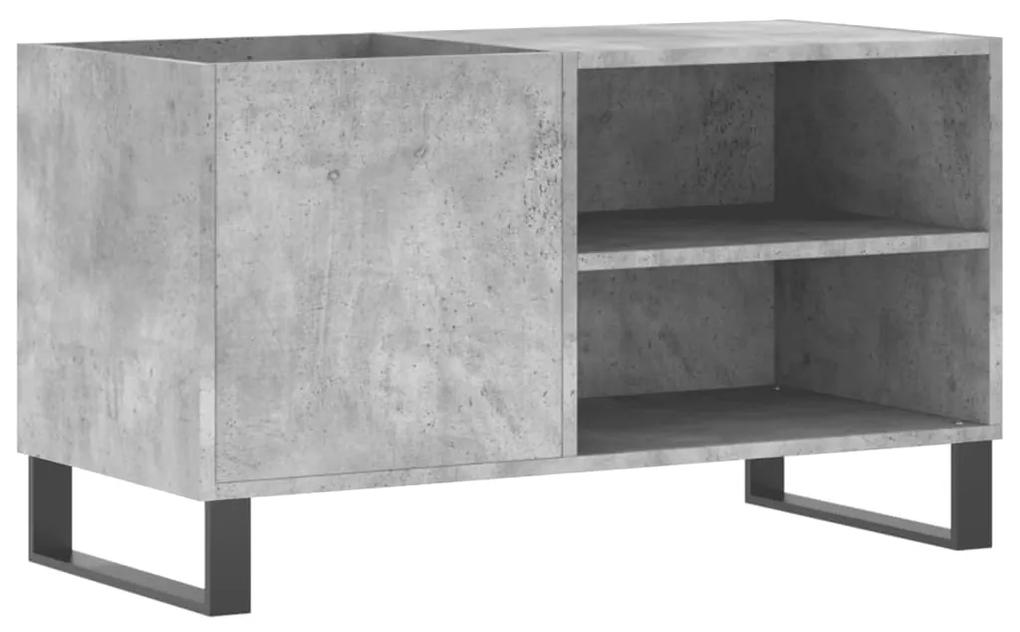 831712 vidaXL Dulap de discuri, gri beton, 85x38x48 cm, lemn prelucrat