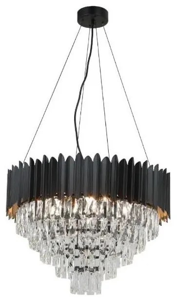 Brilagi - Lustru suspendat pe cablu CARLOS 9xE14/40W/230V diam. 60 cm