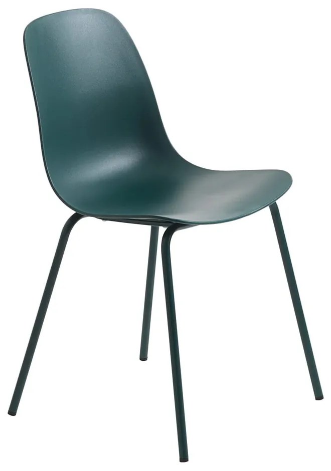 Scaun de dining turcoaz din plastic Whitby – Unique Furniture
