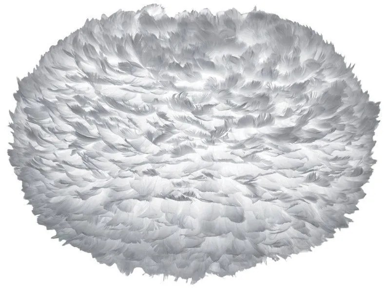 Abajur modern cu pene de gasca EOS gri deschis, 75cm 2086 VTC