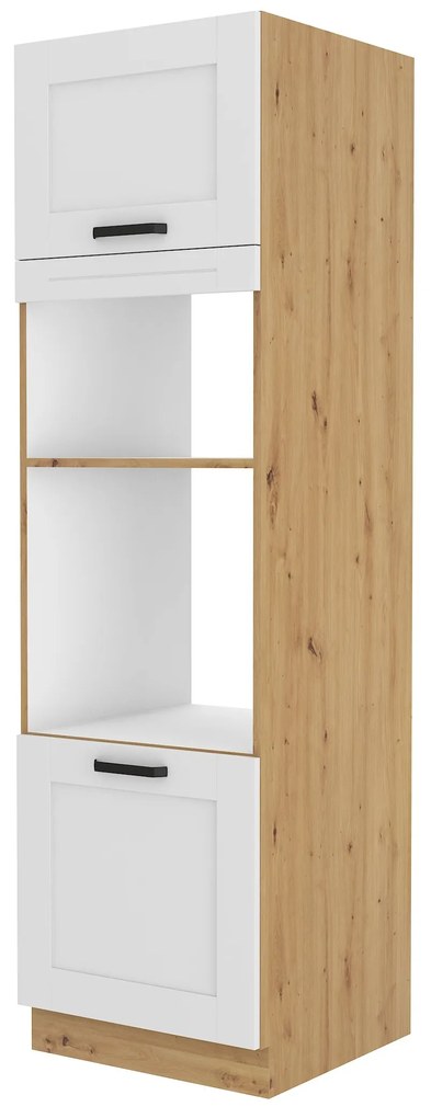 Dulap de bucătărie pentru alimente Lucid 60 DPM 210 2F (stejar artisan + alb). 1040993