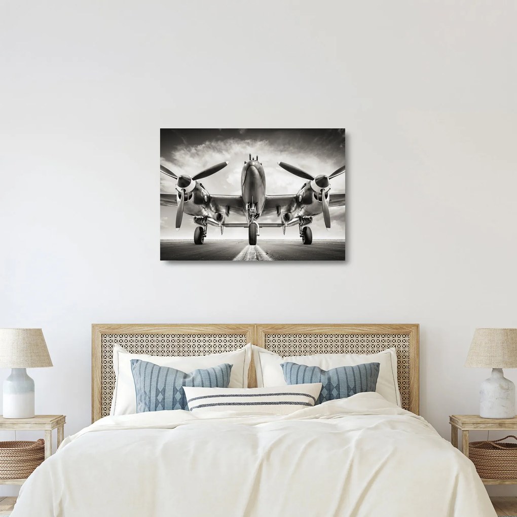 Tablou pe sticlă - Warbird (70x50 cm)