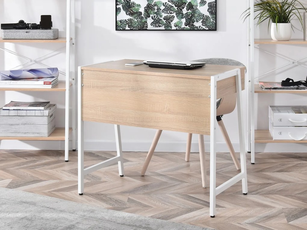 Masă PC Norway (stejar + alb). 1109803