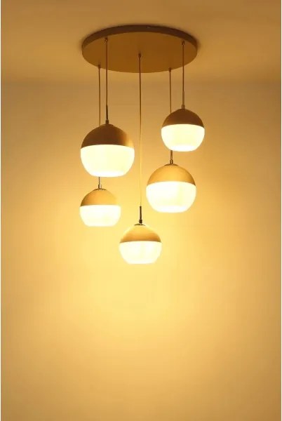 Globo 15999-5HR - Lustră suspendată pe cablu RAGUSA, 5xE27/60W/230V