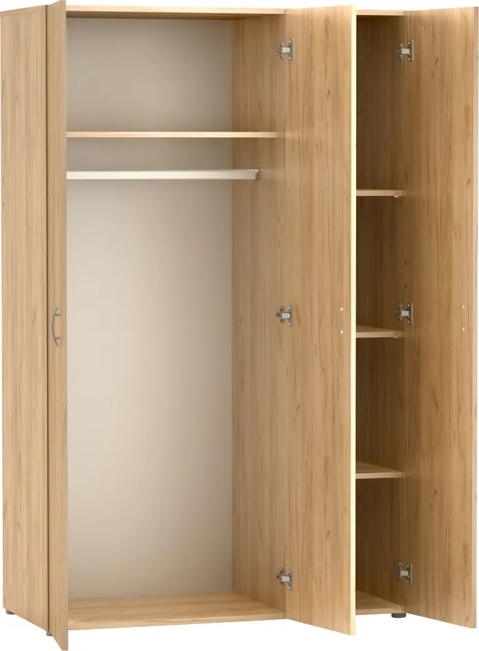 Dulap, cu trei uşi, stejar craft auriu, RAMSA 3