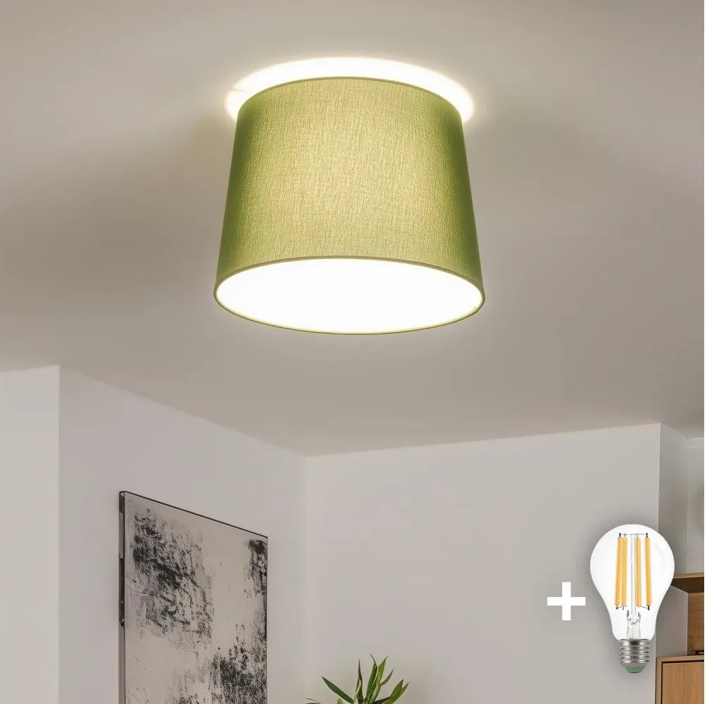 Brilagi - Plafonieră LED aplicată CERIA 1xE27/40W/230V, Ø 30 cm, verde