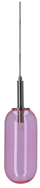 Lustră mov LED cu abajur din sticlă ø 13 cm Fiuggi – Candellux Lighting