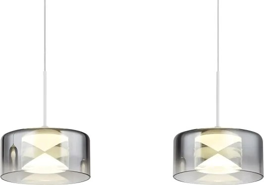 Globo 16024-4WR - Lustra suspendată pe cablu BELINDA LED/24W/230V alb/fumuriu