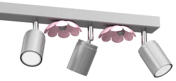 Spot FLOWER 6xGU10/8W/230V crom mat