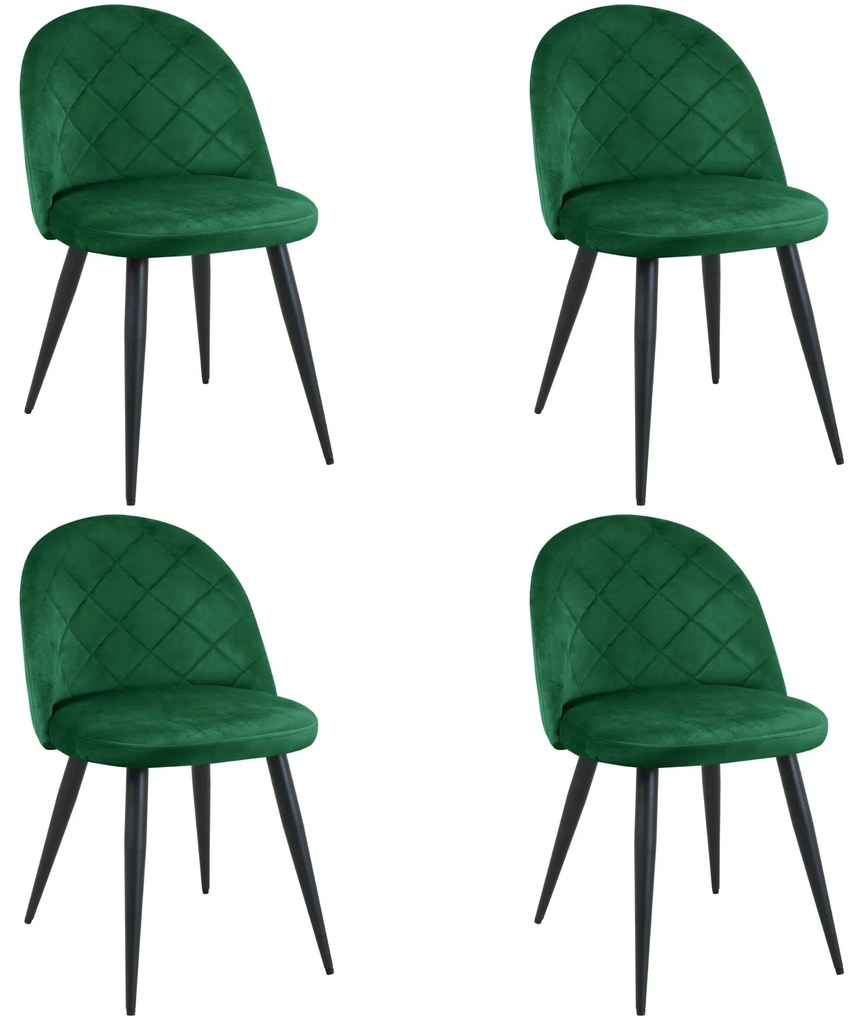 Set 4 buc. scaune sufragerie Termino (verde). 1117267