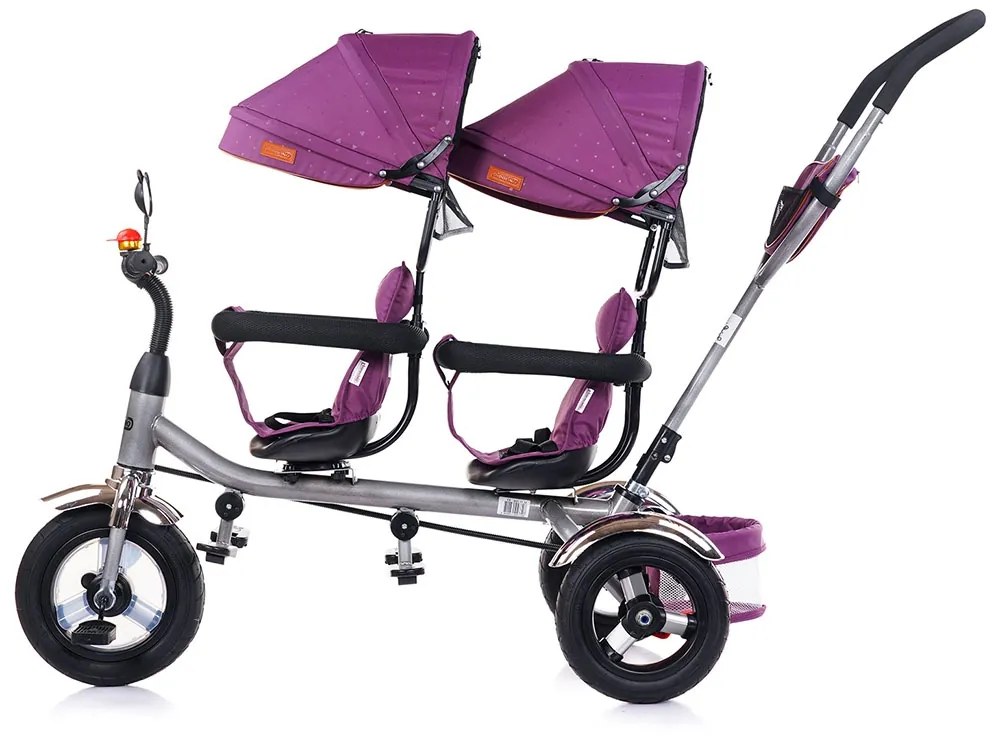 Tricicleta gemeni Chipolino 2Play lilac