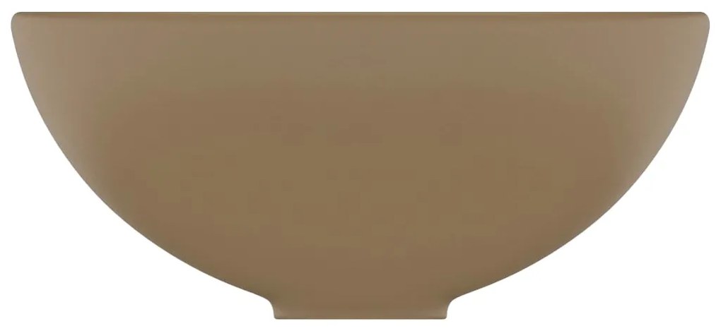 Chiuveta baie lux, crem mat, 32,5x14 cm, ceramica, rotund matte cream