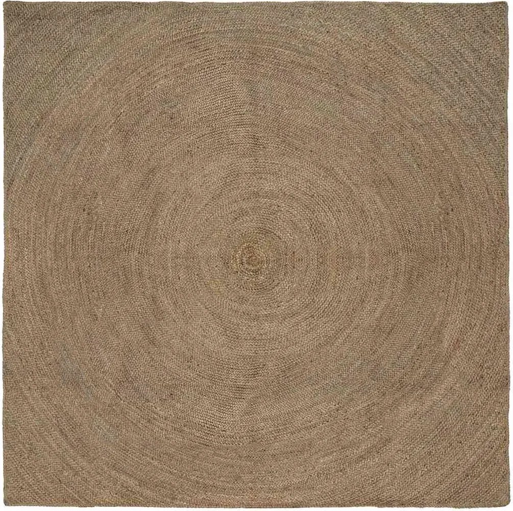 vidaXL Covoare de zonă Pătrat Gri 240 x 240 cm Iută