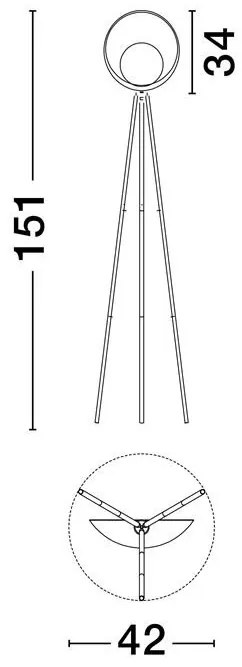 Lampadar/Lampa LED de podea decorativa KITRO