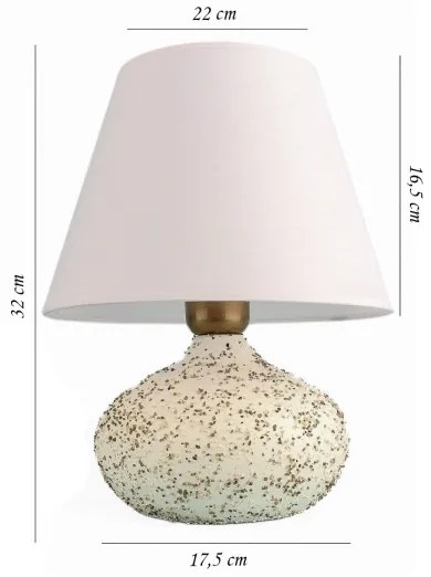 Lampă de masă RAMZES 1xE27/40W/230V albă