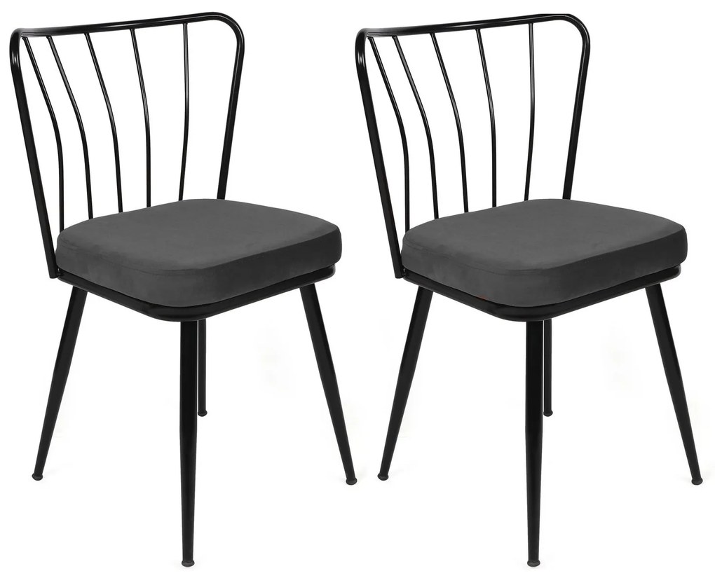 Set 2 scaune Ypsilon (Negru). 1072797