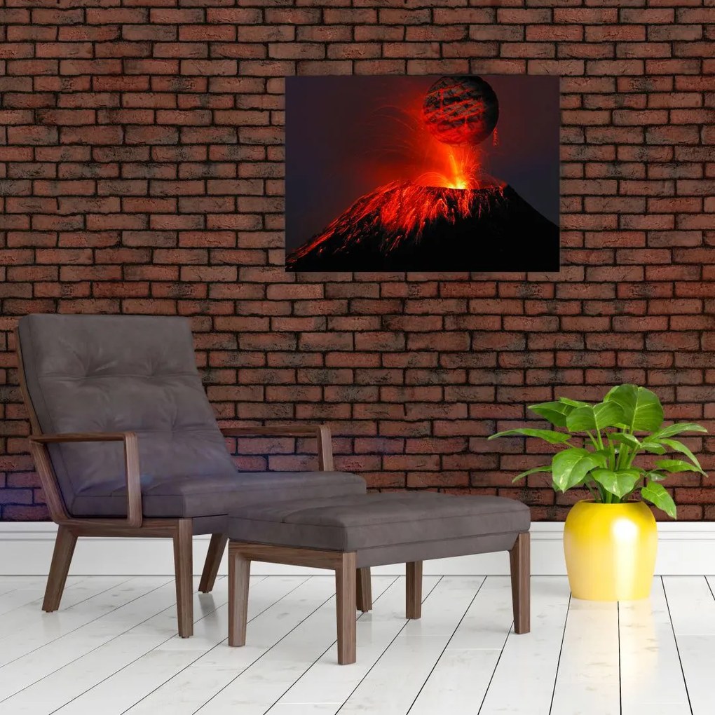 Tablou cu vulcan (70x50 cm)