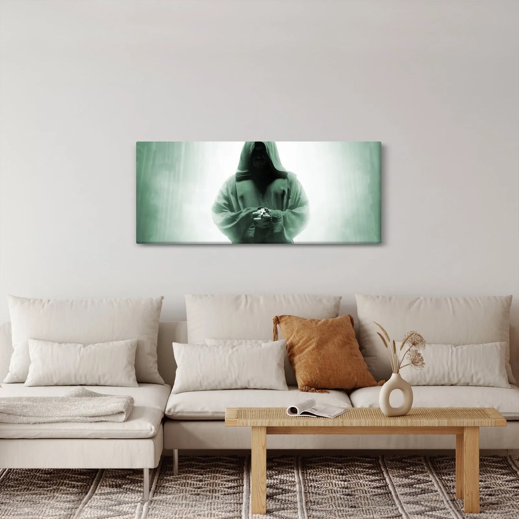 Tablou - Călugăr în întuneric (120x50 cm)