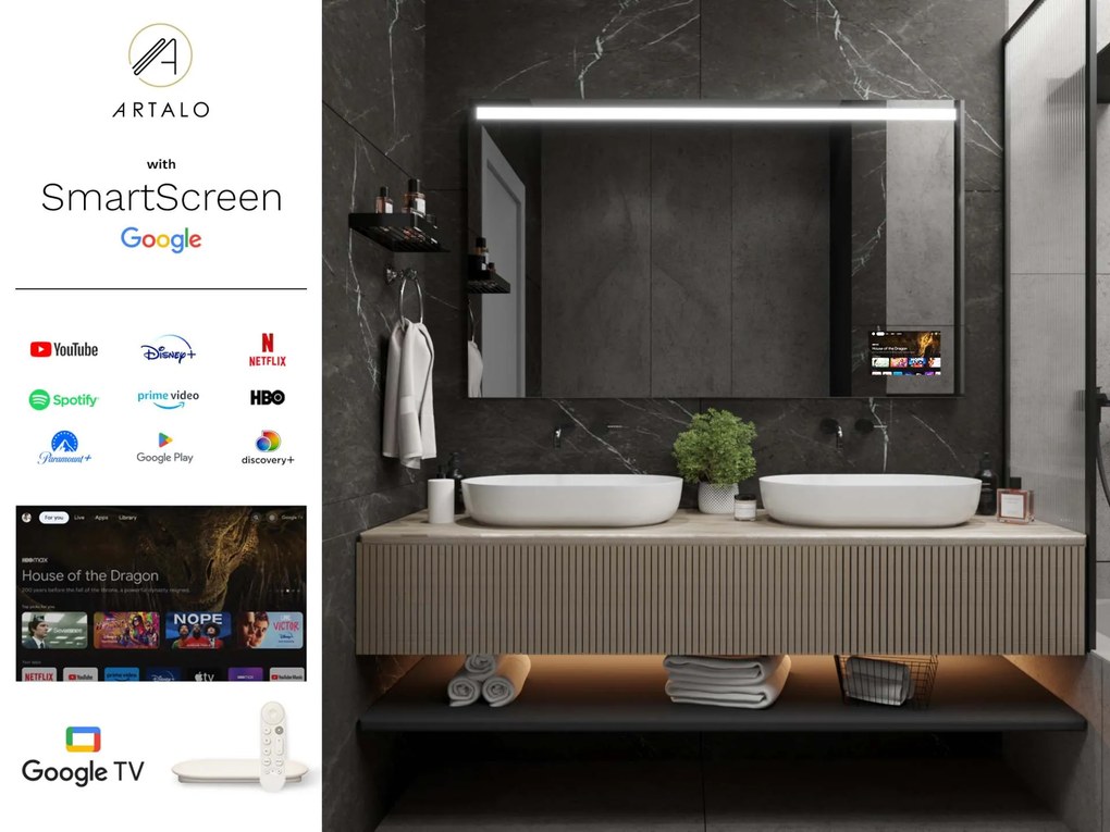 Oglindă LED cu iluminare M12 premium