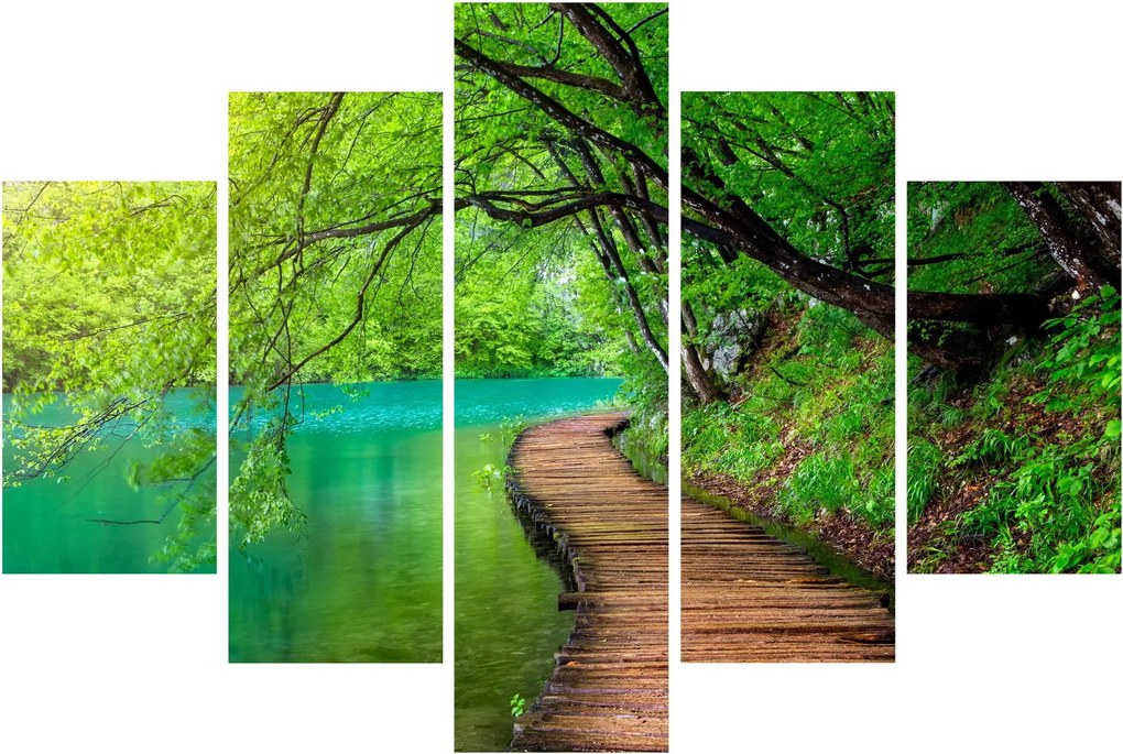 Tablou - Lacurile Plitvice (150x105 cm)