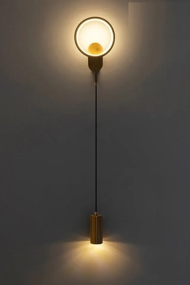 Aplica de perete cu 2 puncte de lumina COMO auriu