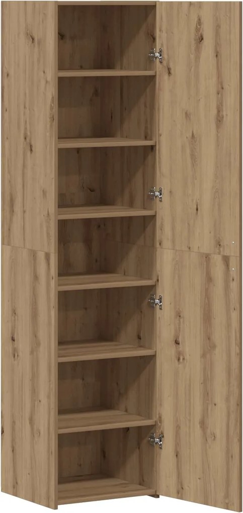 vidaXL Bufet 2 pcs Stejar Artizanal 45 x 42,5 x 185 cm