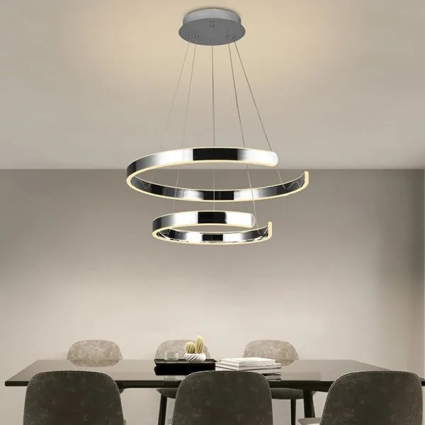 Lustră LED dimabilă pe cablu LED/120W/230V 3000-6500K + telecomandă