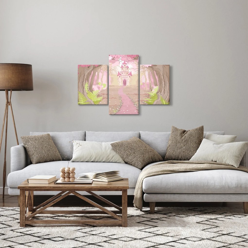 Tablou - Călătorie în regatul roz (90x60 cm)