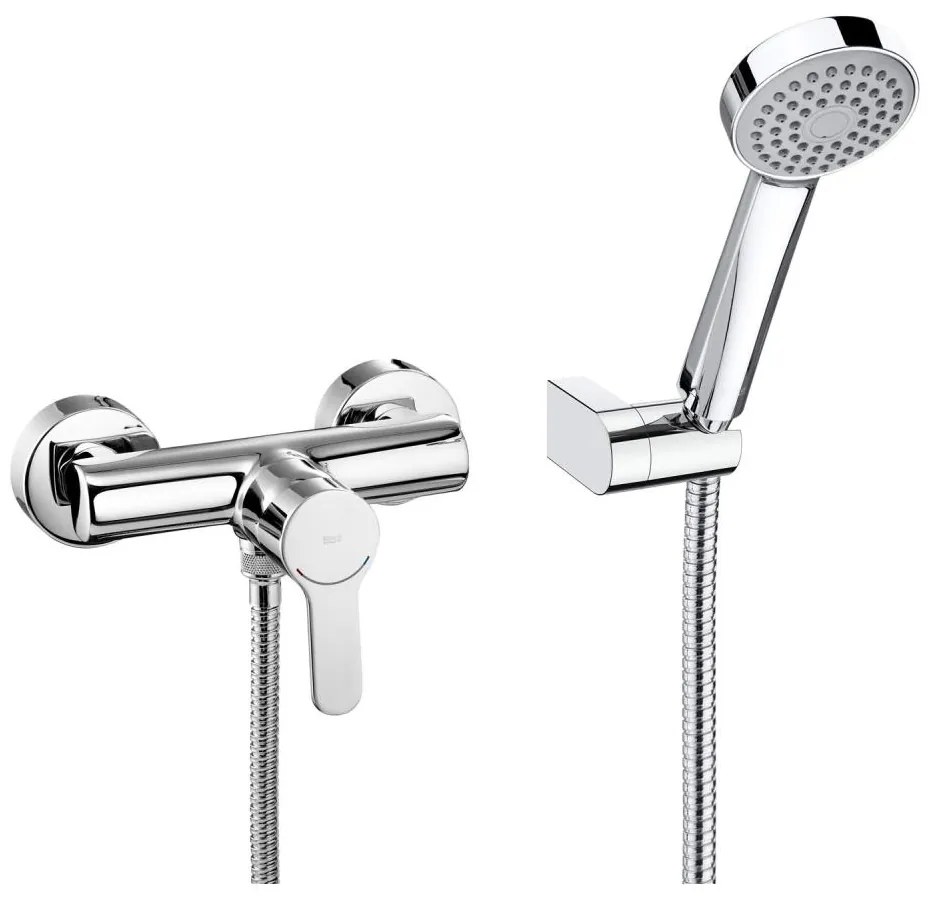 Roca A5A2009C02 - Set de duș cu baterie L20, crom lucios